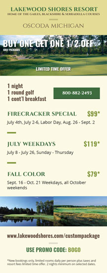 Lakewood Shores Resort - Seasonal Specials